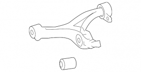 Lower front left control arm Mercedes X164 GL W164 ML