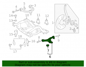 Lower front left control arm Mercedes X164 GL W164 ML