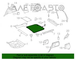 Trunk floor Mercedes W164 ML beige