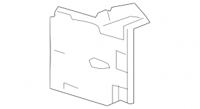 Radiator duct left Lexus ES250 ES350 19-