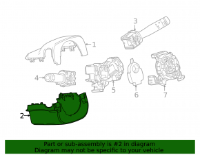 Chevrolet Camaro 16-23 Steering Column Frame Bottom