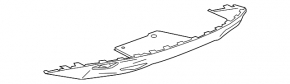 Chevrolet Malibu 16 Rear Bumper Lip - Without Muffler Tips