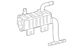 EGR valve cooler Toyota Highlander 11-13