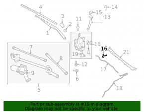 Windshield Washer Nozzle Infiniti QX50 19-20
