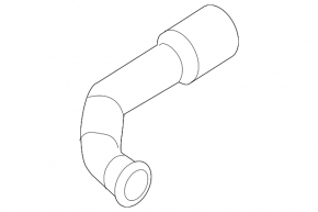 Exhaust pipe rear barrel right Volvo V90 18-19 usa T5, T6 under chrome nozzle