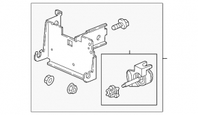 Bracket for cruise radar Honda Civic X FC 16-18