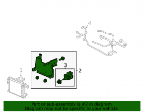 Bracket for cruise radar Honda Civic X FC 16-18