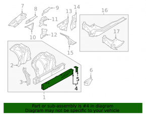 Front left quarter panel BMW 5 G30 17-23