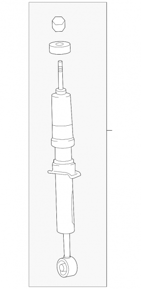 Front right shock absorber for Toyota Tundra 14-21 AWD