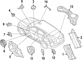 Subwoofer Audi E-Tron 19-23