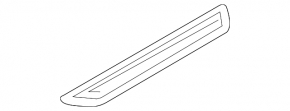 Door sill trim front left outer BMW 4 F33 14-20 convertible with chrome insert, Luxury and Sport Line