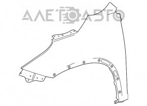 Front left wing Toyota Highlander 14-19