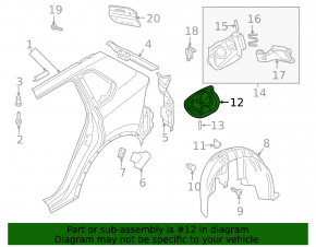VW Tiguan 18-24 Fuel Filler Neck Seal