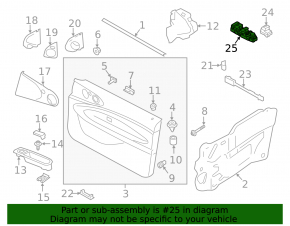 Front left window lift control Mini Cooper F56 3d 14-15 chrome, auto, for auto folding