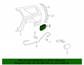 Left ventilation shield Lexus GX470 03-09