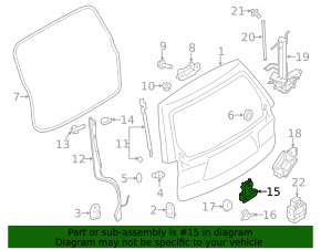 Subaru Forester 14-18 SJ Electric Trunk Door Lock