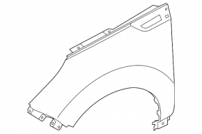 Front right wing Kia Soul 14-19