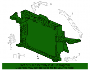Honda CRV 23-25 radiator panel crack