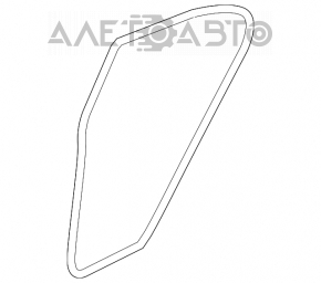 Rear left door seal for Honda Civic 4D 06-09