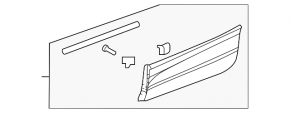 Door trim lower rear right Honda CRV 17-22