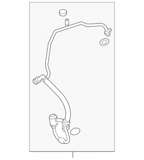 Air conditioning hose for Honda Civic X FC 16-21 2.0 MT