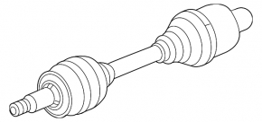 Drive axle shaft front right GMC Terrain 18-22 LYX FWD