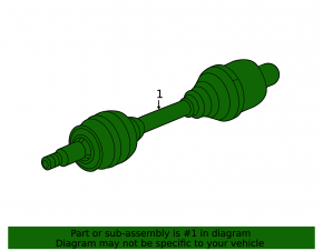 Drive axle shaft front right GMC Terrain 18-22 LYX FWD