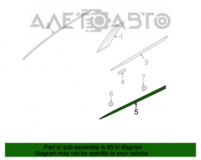 Door trim lower front right Hyundai Azera 12-17