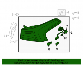 Right outer fender light for Hyundai Santa FE 21-23