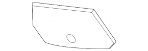 Right inner rear bumper mount for Porsche Cayenne 24-26