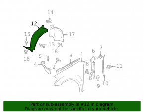 Front left mudguard front part Mercedes X164 GL