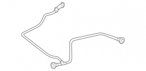 Cooling system return pipe tank-radiator Mercedes W166 ML 12-15 2.1d, 3.0d