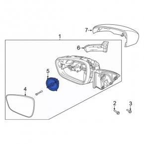 Ford Escape MK4 20-25 Left Side Mirror Motor for Memory