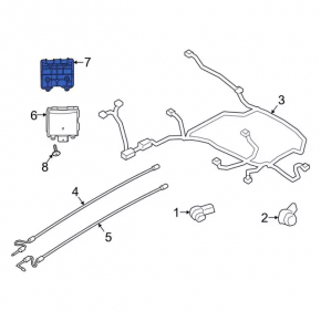Blind Spot Sensor Bracket Left Ford Escape MK4 20-20