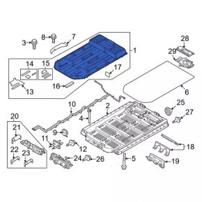 Battery Housing VVB Ford Mustang Mach-E 21-23 Upper Part, Extended Range