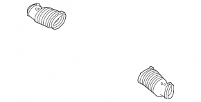Air duct from the air filter housing, right, Land Rover Range Rover 13-21 3.0