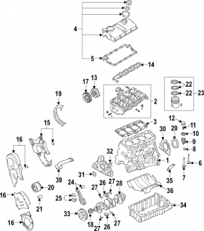 Camshaft Gear Flange VW Passat b7 12-15 USA 2.0 TDI
