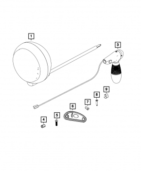 Door trim lower rear left Jeep Compass 11-16 structure