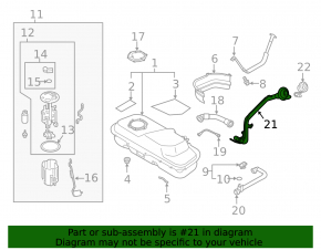 Mitsubishi Outlander 18-22 PHEV Fuel Filler Neck