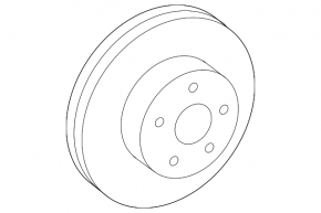 Front right brake disc Toyota Prius 20 04-09