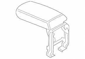 Armrest BMW X3 F25 11-17 leather black