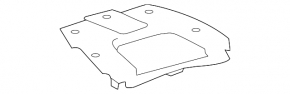 Toyota Camry v50 12-14 black dashboard trim for clock, light sensor, and speaker