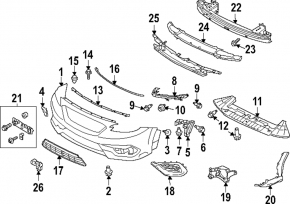 Subaru WRX 2022-2026 bare front bumper