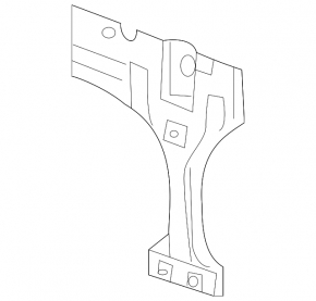 Hood lock plate VW Tiguan 12-18 rest