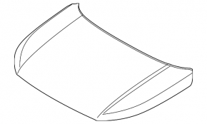 The bare hood of a Hyundai Venue 20-25