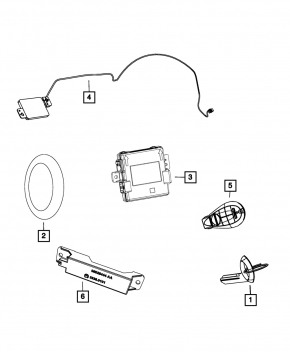 RECEIVER-HUB MODULE Dodge Durango 14-