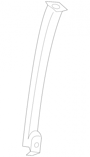 Front right rear door glass guide Honda Clarity 18-21 usa