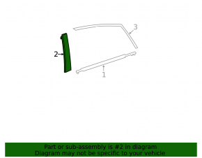 Door trim side rear right Toyota Prius 30 10-15