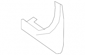 Rear left mudguard for Nissan Murano z51 09-14