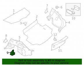 Foam plastic for compressor Nissan Leaf 18-